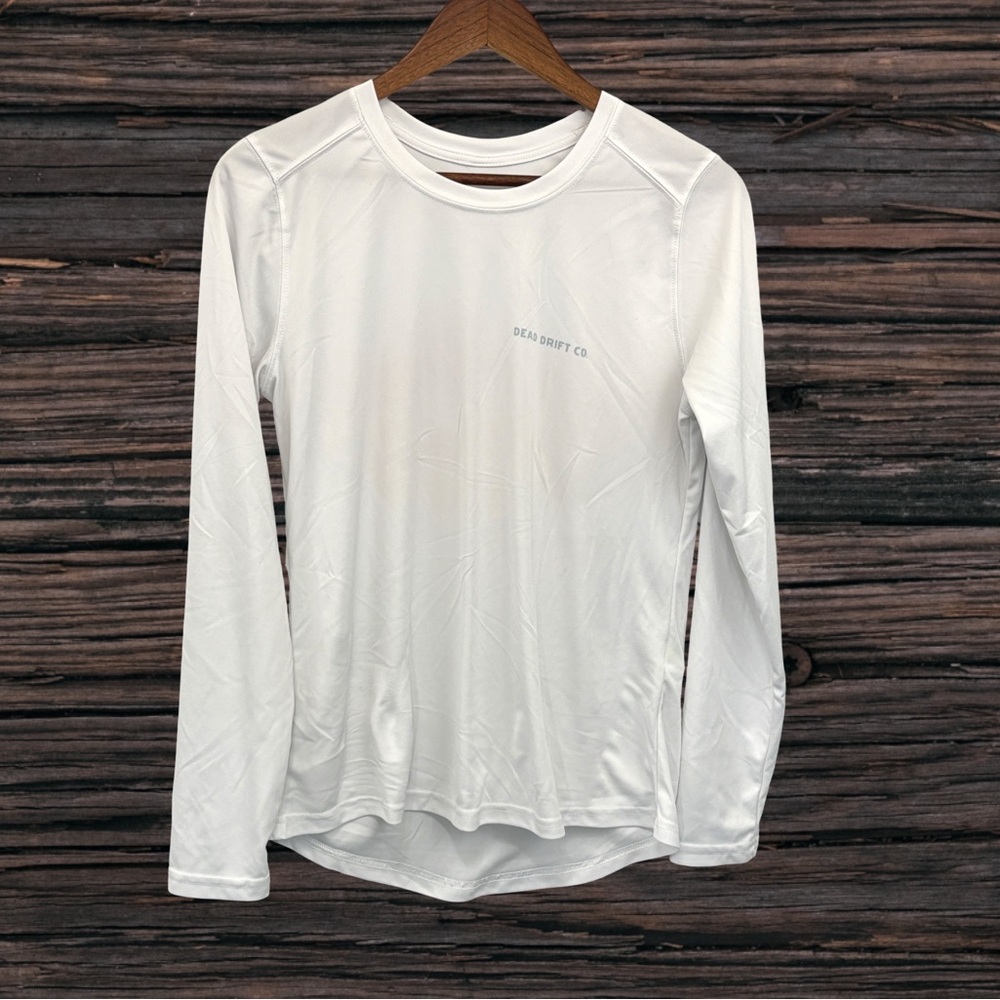 Women's White Long Sleeve Tee